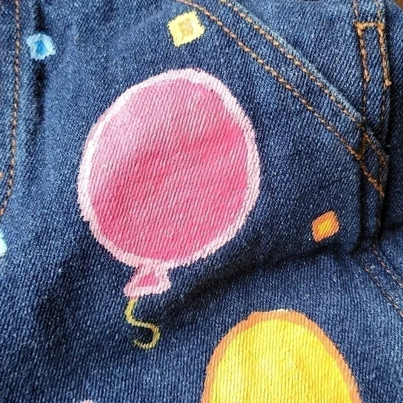 Levi's Jean Overall Paw Patrol Fabric Paint Denim Custom Toddler sz.2-5T Unisex - Picture 14 of 16